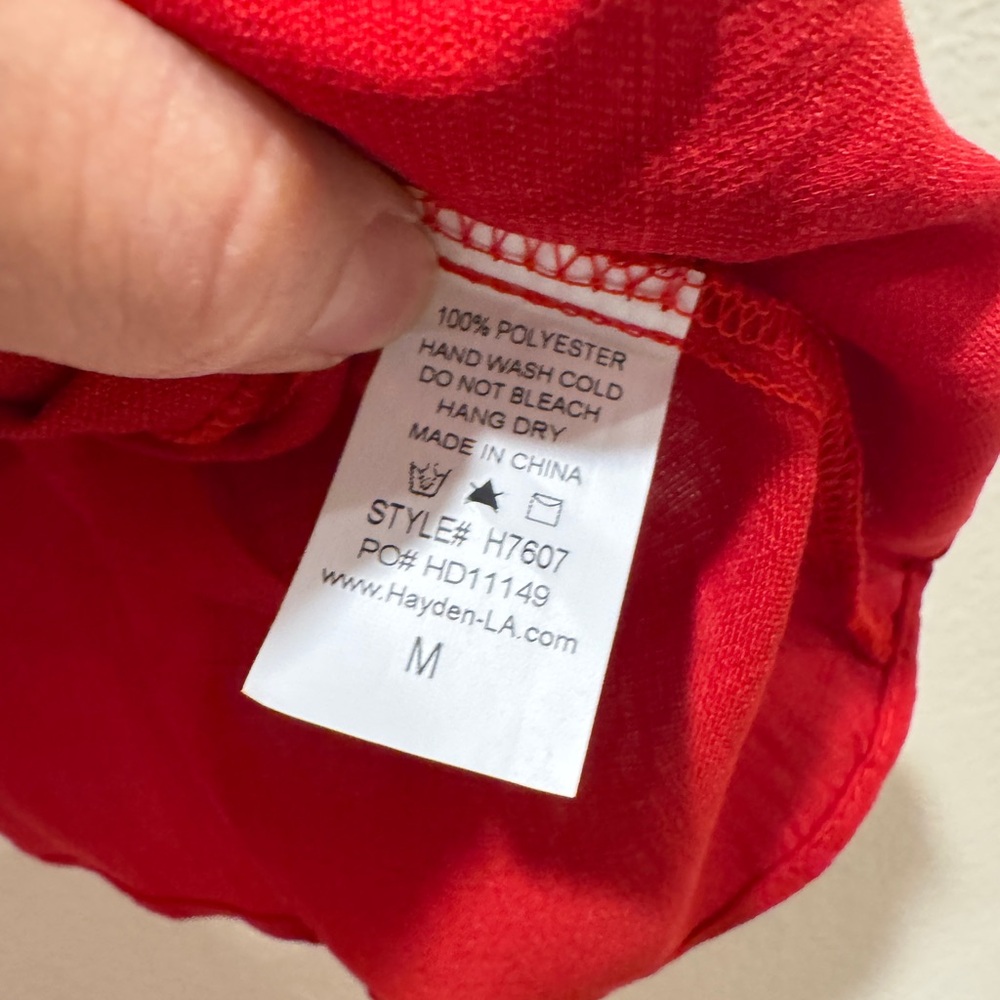 NWT! Hayden Red Ruffled Top - Picture 10 of 12